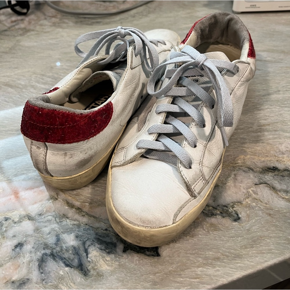 🪿Golden Goose🪿 superstar red glitter 38/7.5